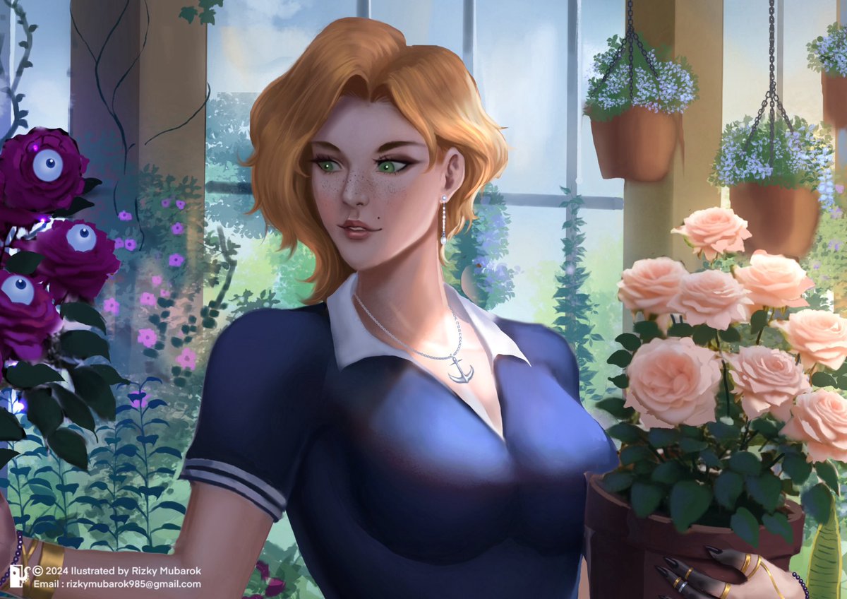 Thank you GiGi <a href="/Its_GiGi_Dears/">GiGi Dreuger-Fiske (@itsgigidarlings.bsky.social)</a> , I love drawing your character 😍 
Mention to <a href="/ithilios/">Ithilios Autumnrayne</a> thank u 🥰
#Commission #commissiondone #illustration #VGen #vgen #worldofwarcraft #character