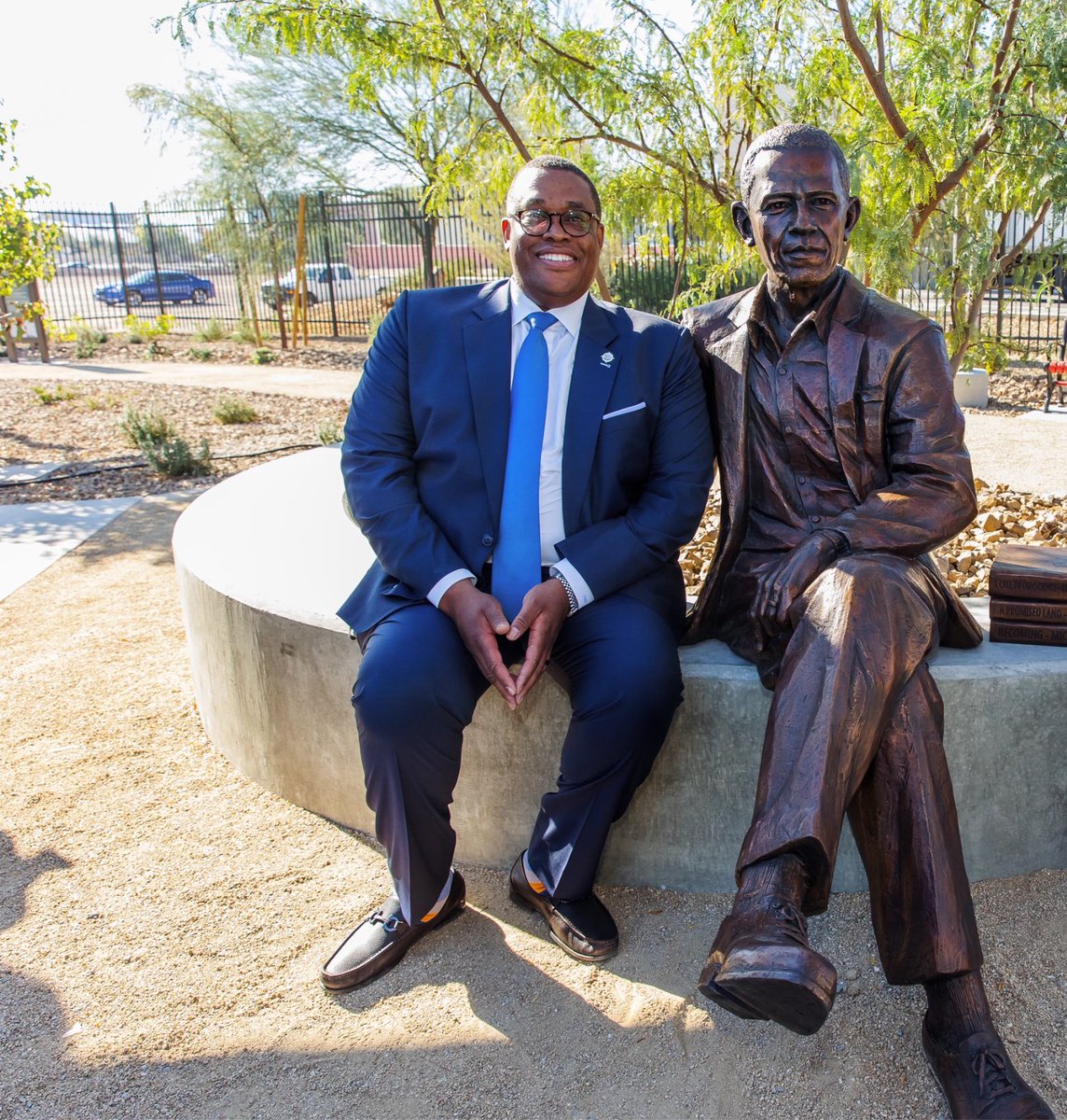 As the discussion on sculptures continues, Dwayne Wade…. I think the one we did of President Obama by Brian Hanlon Sculpture Studio located at the Historic Westside Legacy Park is one of the best I have seen.  The level of detail is outstanding.