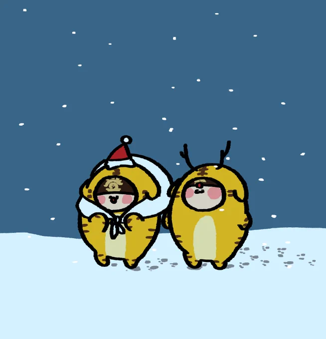 この時期になるとコトラちゃんたちは北に向かって旅を始めます。サンタさんのアルバイトに出勤する為です。 