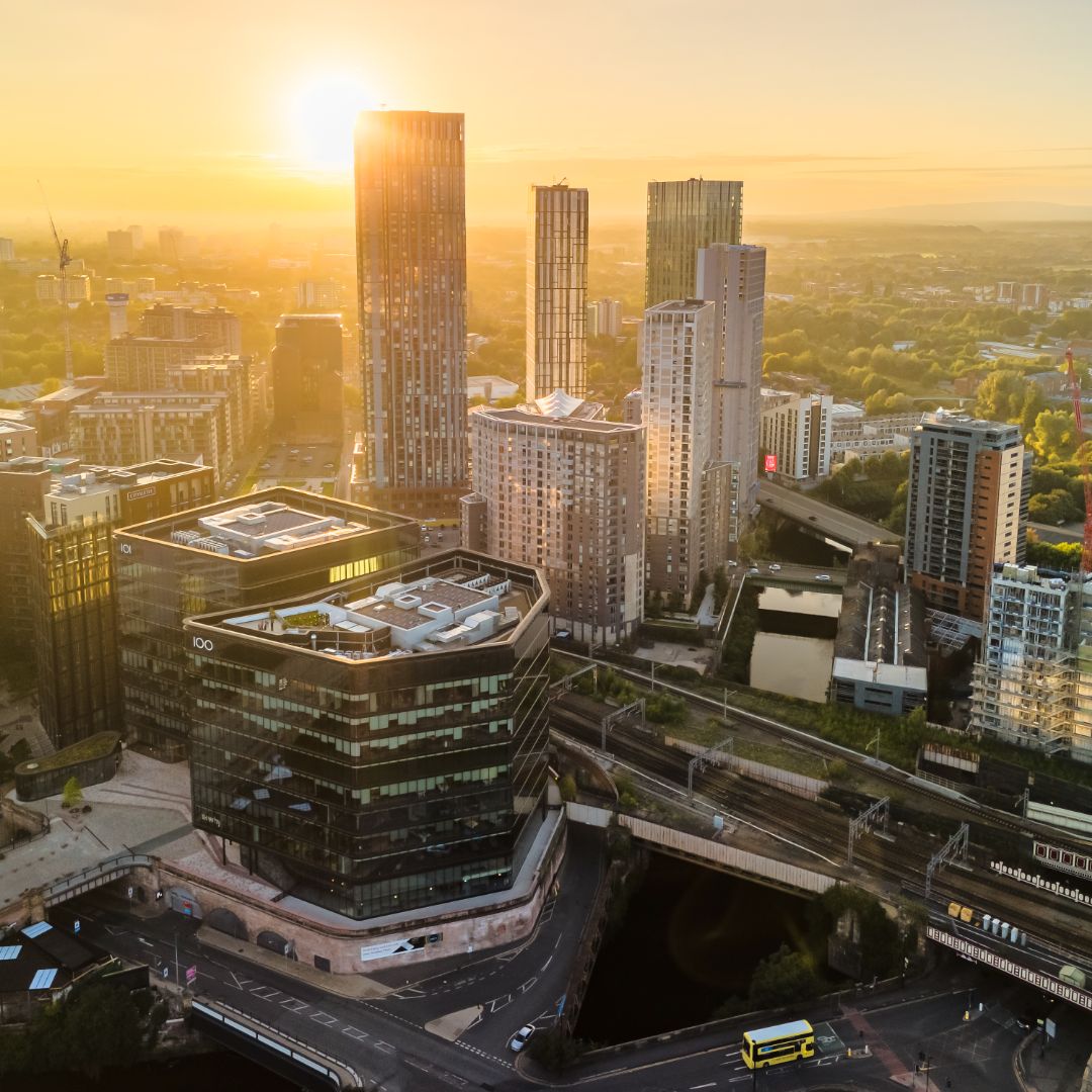 Our Colliers Yard neighbourhood is a distinctive element of Manchester's dynamic skyline, blending seamlessly into the city's evolving landscape.

Manchester is now the most popular location for first-time buyers outside of London*, and with construction on Bankside expected to