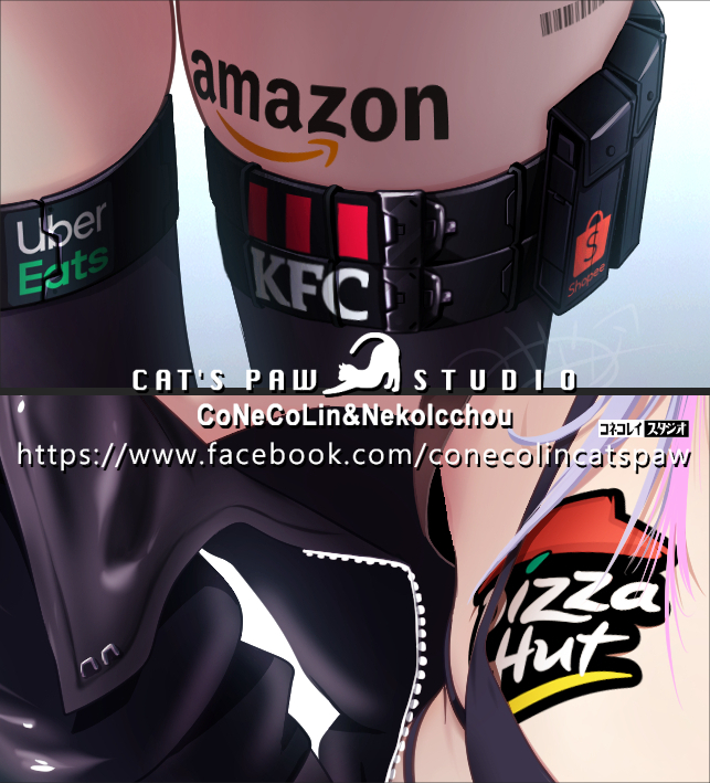 CoNeCoLinTW's tweet image. 2024-10-CNC-3.5概念設計正面視覺版。
試過很多種背景，最後還是選用了白色基底。
不是貓貓偷懶喔，真的。