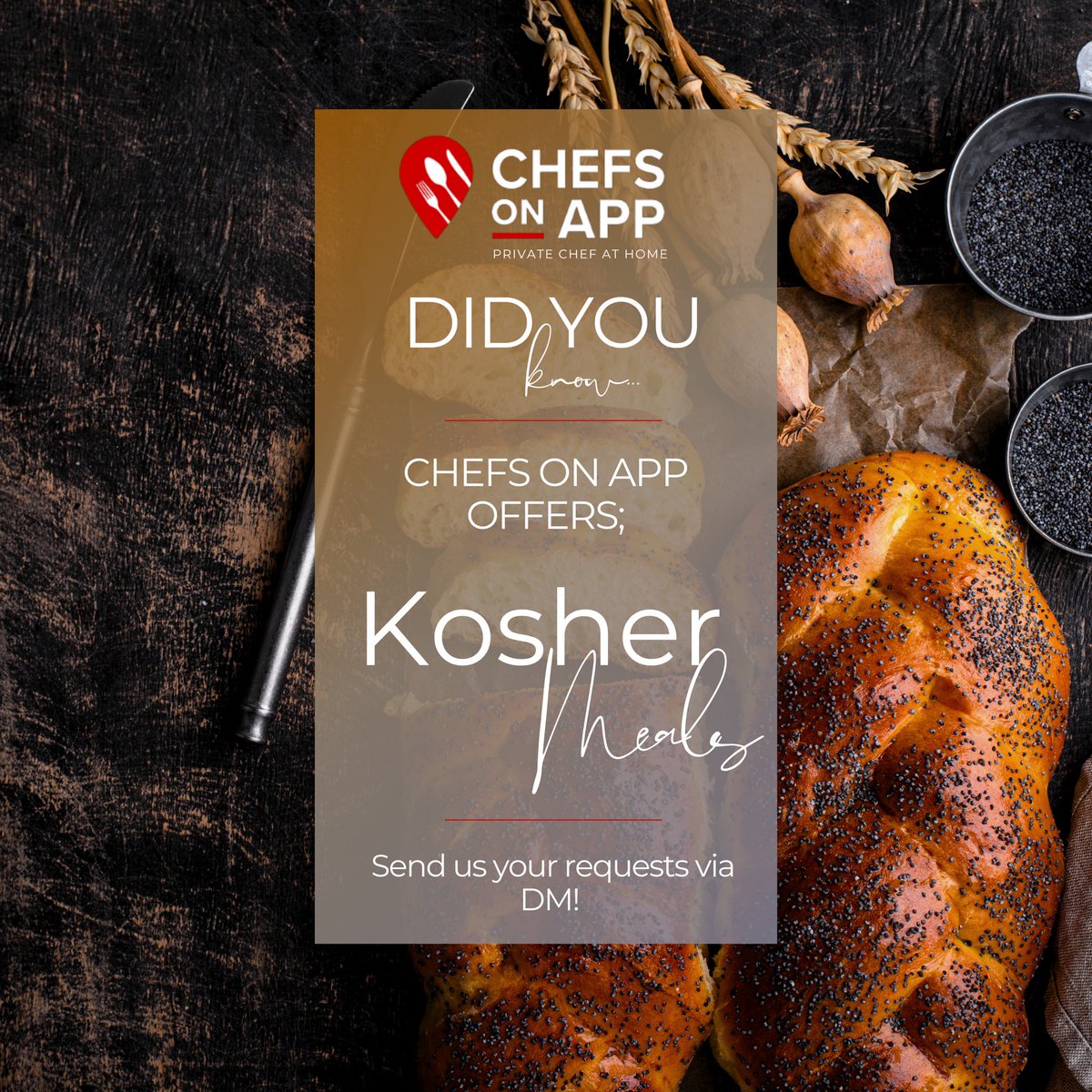ChefsOnApp__'s tweet image. Chefs on App offers delicious Kosher meals, expertly prepared by our skilled Jewish chef, following the highest standards of Bishul Yisrael for quality and tradition. 🍽️

Pop us a DM or chat to us on WhatsApp for more info! ✨ #koshermeals