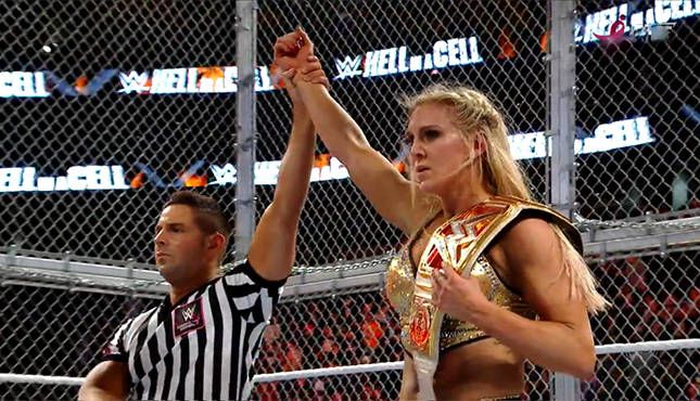 wrestle_hist's tweet photo. 10/30/2016

Charlotte Flair defeated Sasha Banks in a Hell In A Cell Match to win back the RAW Women's Championship at Hell In A Cell from the TD Garden in Boston, Massachusetts.

#WWE #HellInACell #CharlotteFlair #SashaBanks #MercedesMone #HellInACellMatch #RAWWomensChampionship https://t.co/cslqpfdkXG