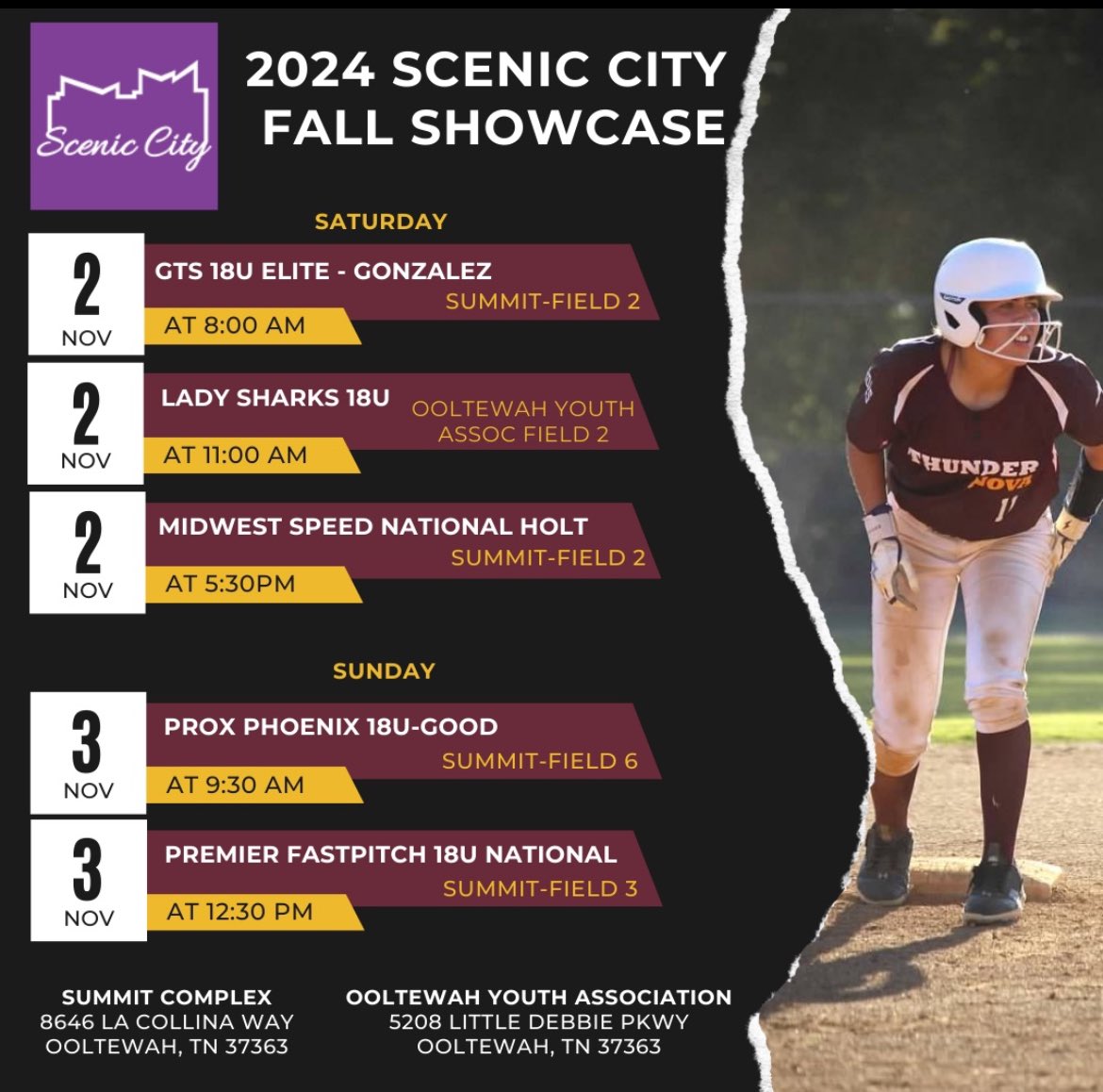 We’ll be back at it on Saturday in Scenic City! Come see us play!!!