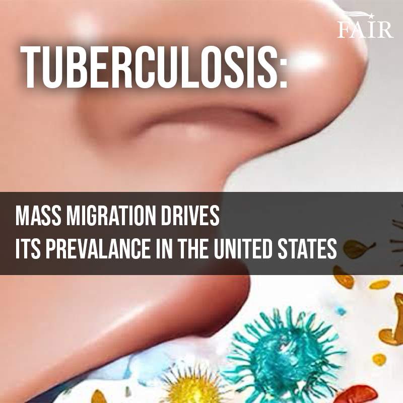 FAIRImmigration's tweet photo. The Biden-Harris admin is putting YOUR health at risk with its open-borders policies. Record levels of illegal immigration under this administration is driving a surge in tuberculosis cases, putting American lives in danger.