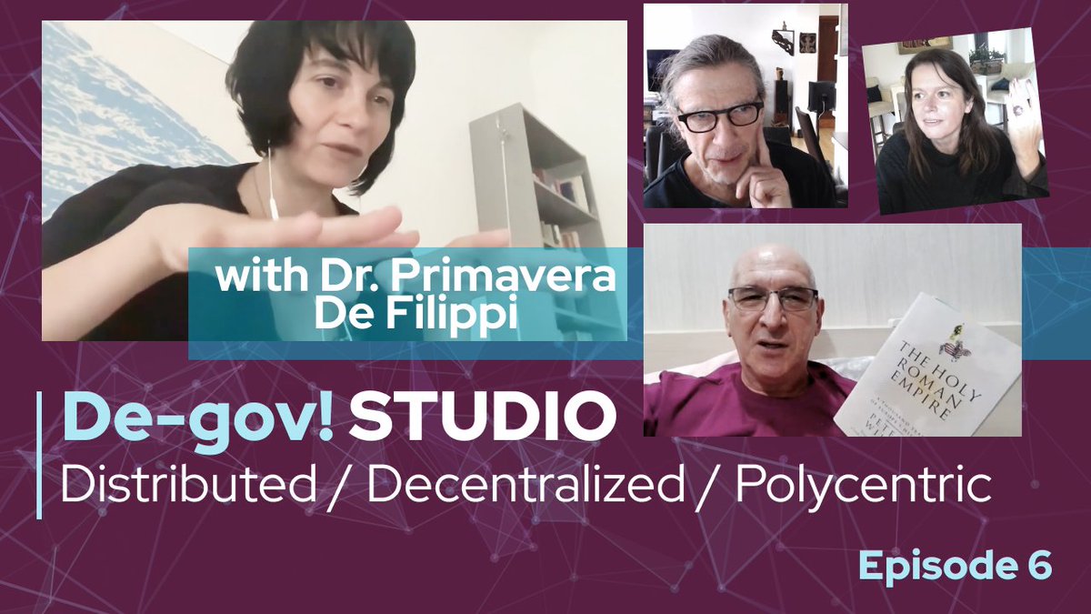 🚨 De-Gov Studio Episode #6 is LIVE! 🚨
Is decentralization enough, or do we need polycentric governance? 🌐

Join Dr. Primavera De Filippi <a href="/yaoeo/">Primavera De Filippi</a>, <a href="/mbauwens/">Michel Bauwens</a>, <a href="/Spaceweaver/">Spaceweaver</a>, &amp; <a href="/emetlalune/">Em Lenartowicz 🌖</a> as they unpack governance models for blockchain ecosystems.

🎧 Watch now: