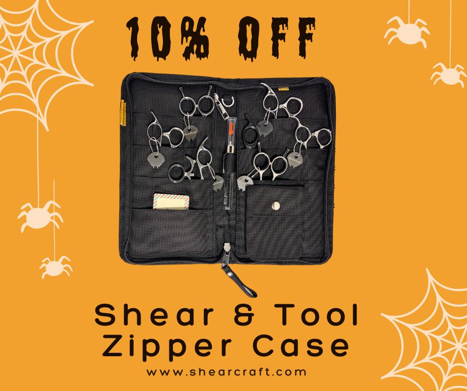 ShearCraft's tweet photo. 🎃  Safe, Convenient Storage for Your Tools! Save big this week only on Shear and Tool Zipper Cases now! #Shears #ShearCase https://t.co/nUdrScYVwy