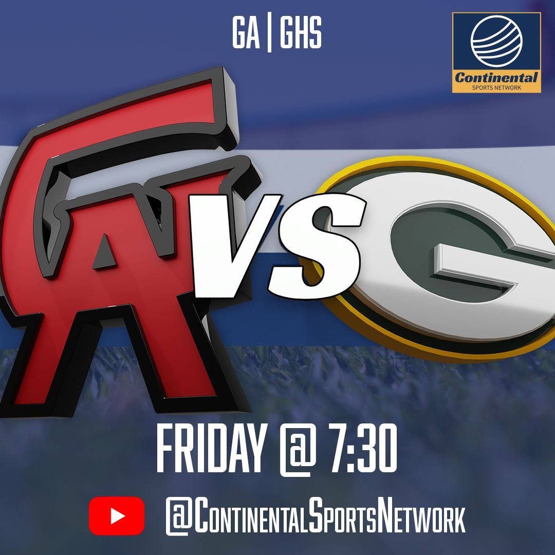 yourcsn's tweet image. Glynn Academy vs Greenbrier High | This Friday | Kickoff at 7:30

Glynn Academy goes head to head with Greenbrier High.
Be there live—stream it for free on YouTube at Continental Sports Network!