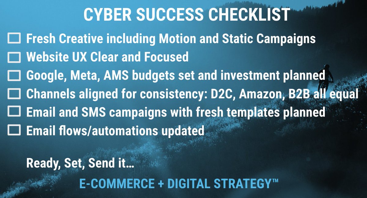 Are you prepared and ready to have the biggest &amp; best November in your brands history?!📈 When the strategy is effective &amp; hard prep work has been done you are ready to make some noise...

Ensure you're ready by following our Cyber Week Success Checklist: l8r.it/IYNP