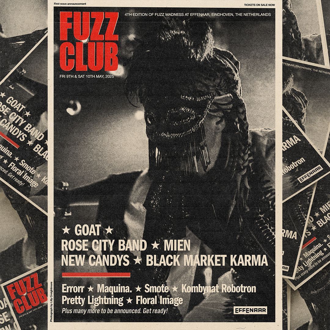 𝙻𝙸𝙽𝙴-𝚄𝙿 𝙽𝙴𝚆𝚂 + 𝚃𝙸𝙲𝙺𝙴𝚃𝚂! 

We're incredibly excited to reveal the first wave of bands joining us at next year's Fuzz Club Festival, returning May 9 &amp; 10 2025 at the  in Eindhoven, NL 🔥  

Limited early bird weekend tickets are on sale now: fuzzclub.lnk.to/tickets