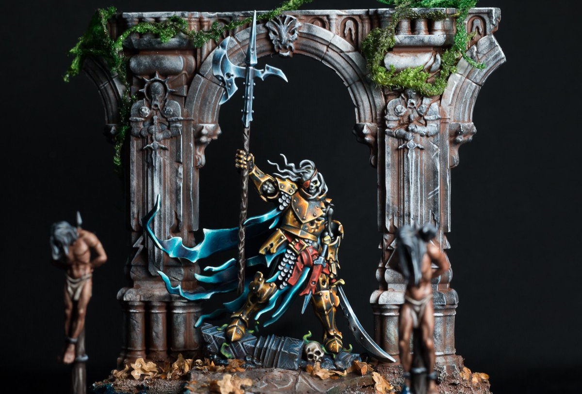 viktoshe4ka's tweet image. Spooky season! My enter to #bonezone competition) 
ponycatminiatures.com #ageofsigmar #warhammerAOS #CursedCity #Ulfenkarn #WatchCaptainHalgrim
#paintingwarhammer  #gamesworkshop  #warhammercommunity #lamiapainting #artisopus #paintingminiatures #scalecolorartist #artvsartist