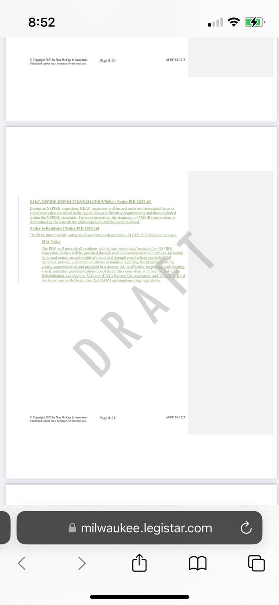 realnearwestmke's tweet image. Hopefully this means that @HousingMke will now follow laws, rules, &amp;amp; regs that they have certified following for 50+ yrs.  #federallyfunded @USAttorneys @HUDgov @MayorMKE @PledgePerez @nytimes @washingtonpost @DaphneChen_ @MKE_CC @HUDMidwest @RonJohnsonWI @BryanSteil #sec8 #MKE