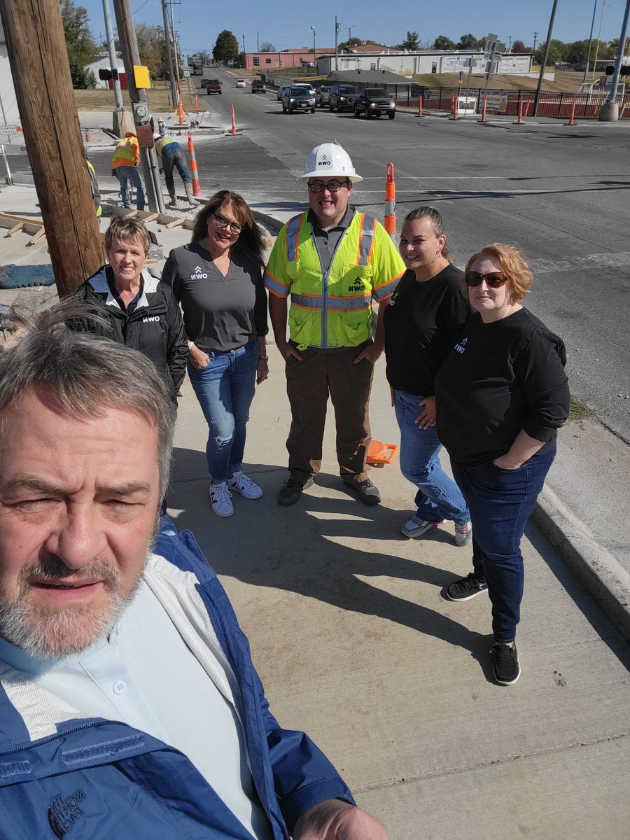 OWN_Engineering's tweet photo. 🚧 On the Move in Monett! 🚧 Our Monett office checked out local projects, including ADA and sidewalk improvements to boost accessibility and safety, plus a local office remodel and expansion. Making a difference for the community! #EOM2024 #Community #EngineeringBeyond #WeAreOWN https://t.co/CELDLTYMen