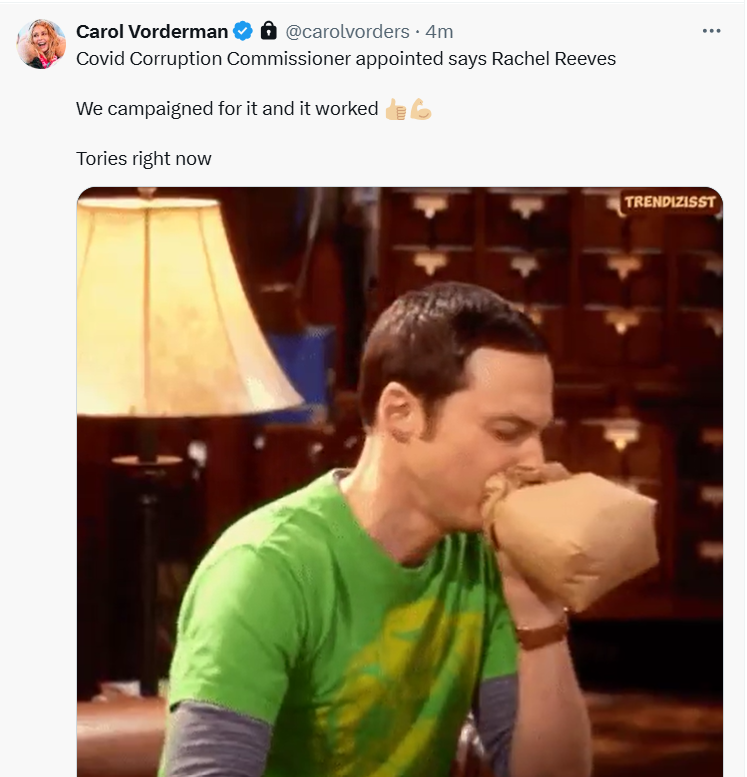 Sadly <a href="/carolvorders/">Carol Vorderman</a> has had to protect her tweets, for totally understandable reasons. But THIS deserves all the RTs in the world...