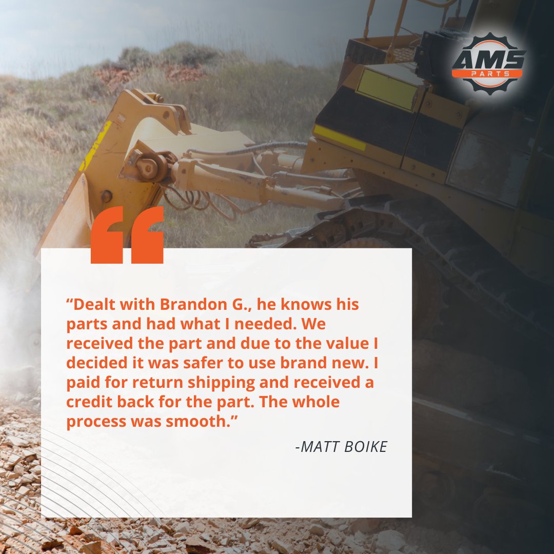 Thanks, Matt, for sharing your excellent experience with AMS Parts! Our knowledgeable staff and reliable return process are here to make things easy for you too. 

📞 Call us at 1-800-255-6253 or head to amsparts.com for assistance. #CustomerFirst