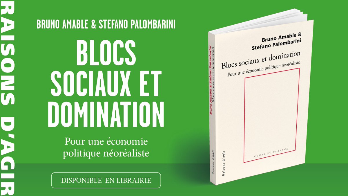 « La montée de l’extrême-droite est le produit de la dégénérescence du paradigme néolibéral. »

➜ Bruno Amable et S. Palombarini publient « Blocs sociaux et domination, pour une économie politique néoréaliste » chez Raisons d’Agir. 

📚 En savoir plus : raisonsdagir-editions.org/catalogue/bloc…