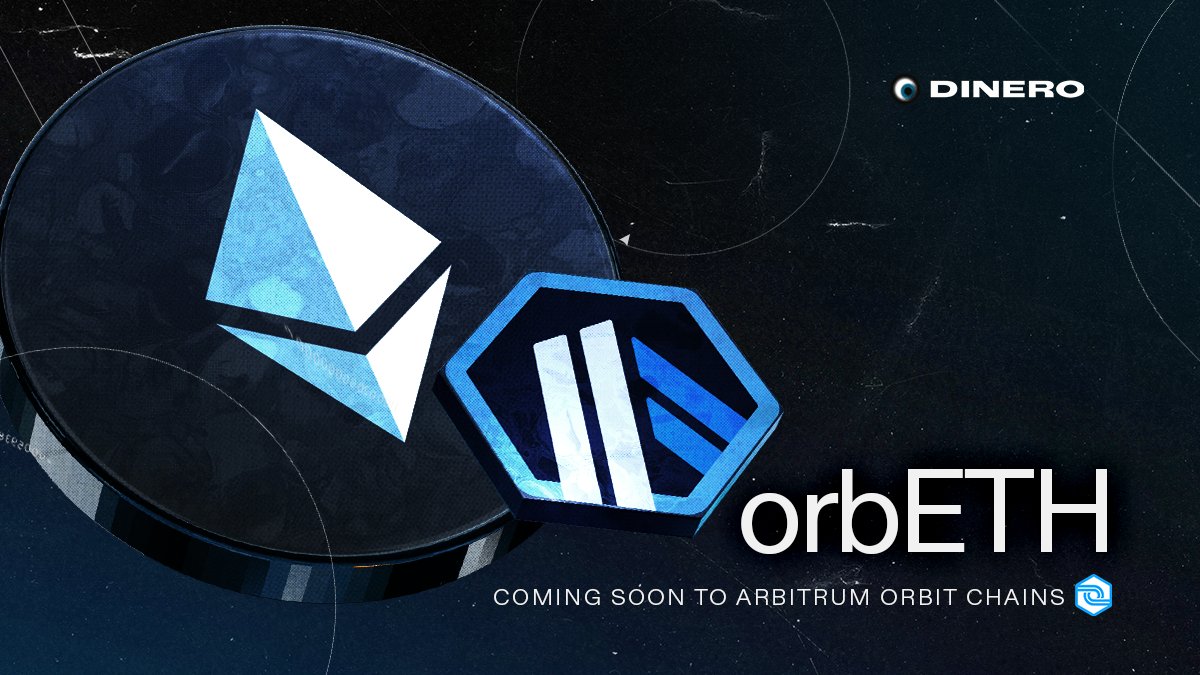 dinero_xyz's tweet photo. 1/ Today we are announcing orbETH on @arbitrum, an Arbitrum-native ETH liquid staking solution built for the Orbit ecosystem.

Soon, users across Arbitrum One and all Orbit chains will be able to natively earn Ethereum staking yield with orbETH. https://t.co/9u0cnB6w1J