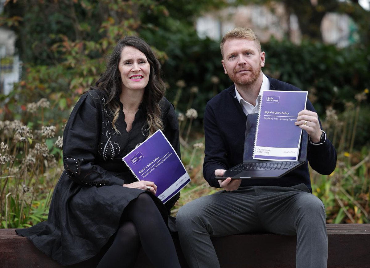 Today we launched our Digital &amp; Online Safety policy. 

It is so important that we protect against the dangers and harness the opportunities provided by technological advancement. 

Read our policy here ➡️ socialdemocrats.ie/wp-content/upl…