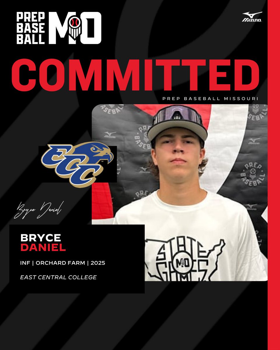 Prep Baseball Missouri (@prepbaseballmo) on Twitter photo INF Bryce Daniel (Orchard Farm, 2025) commits to East Central College
👤: loom.ly/GB3mxK8
<a href="/BryceDaniel19/">Bryce Daniel</a> | <a href="/OFHS_baseball/">Orchard Farm Baseball</a> | <a href="/ECCBSBL/">East Central College Baseball</a> INF Bryce Daniel (Orchard Farm, 2025) commits to East Central College
👤: loom.ly/GB3mxK8
<a href="/BryceDaniel19/">Bryce Daniel</a> | <a href="/OFHS_baseball/">Orchard Farm Baseball</a> | <a href="/ECCBSBL/">East Central College Baseball</a>
