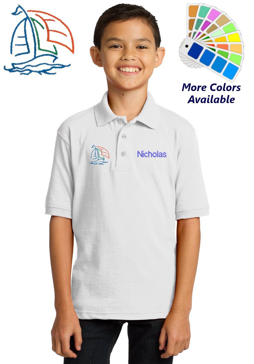 MyKidsApron's tweet image. Personalized Kids Polo Shirt Embroidered Sailboat Monogrammed with a Name or Text of Your Choice etsy.com/listing/666360…
 #ChildrensPolo #SchoolShirt