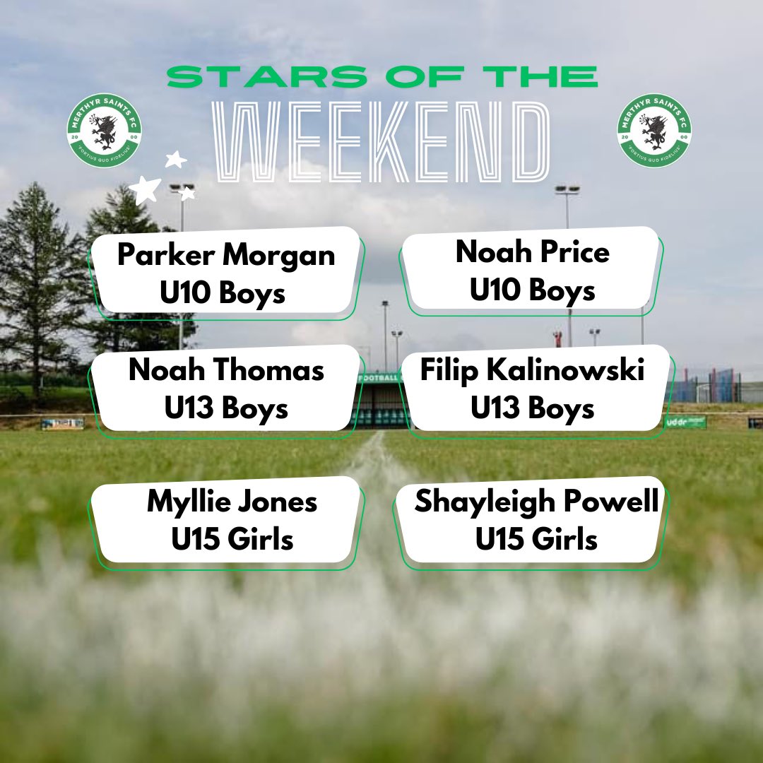 ⭐️ Well done to our stars of the weekend!
