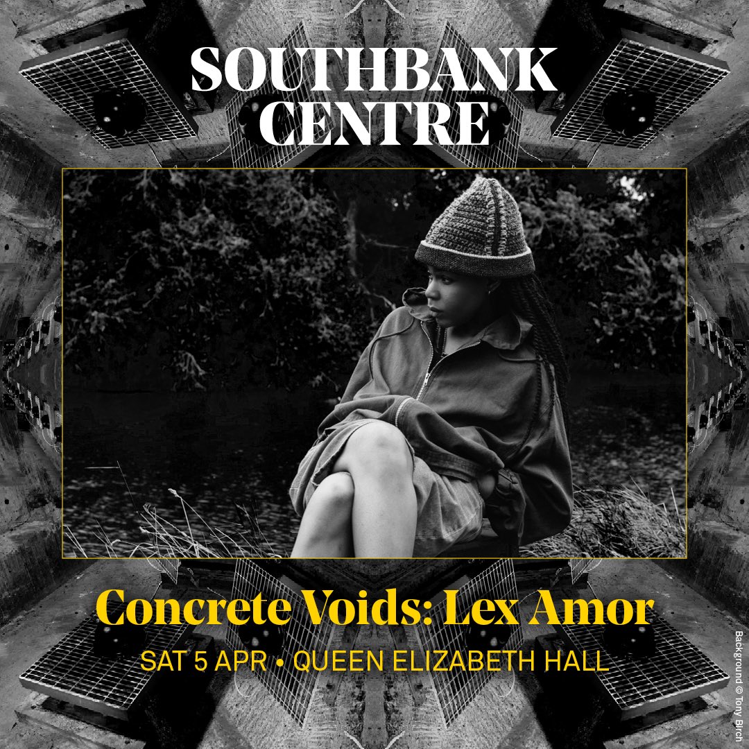 lex amor (@lexamor_) on Twitter photo Hello friends. My next headline show will be at the mighty <a href="/southbankcentre/">Southbank Centre</a> . Very humbled to be working with some incredible minds to create an immersive, sonic experience—a journey that will intersect sound design, poetry and live music. This will be my biggest and most Hello friends. My next headline show will be at the mighty <a href="/southbankcentre/">Southbank Centre</a> . Very humbled to be working with some incredible minds to create an immersive, sonic experience—a journey that will intersect sound design, poetry and live music. This will be my biggest and most