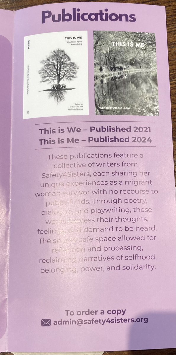 draperel's tweet photo. Very uplifted to be attending another @Safety4Sisters book launch event. In 2021 #ThisIsWe 👏🏽Now in 2024 #ThisIsMe 👏🏽collective writers sharing experiences as migrant women survivors - ‘reclaiming narratives of selfhood, belonging, power, and solidarity.’ @EnglishAssoc @JoyfulFE https://t.co/bdcqtj3By5