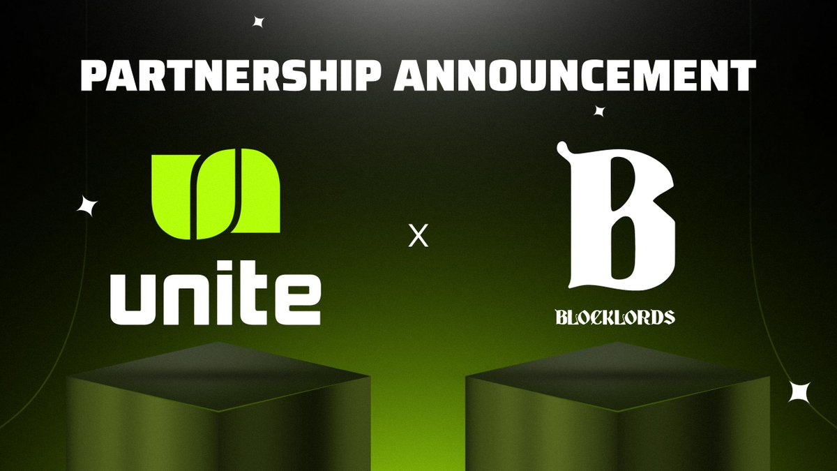 Unite (@uniteio) on Twitter photo UNITE x BLOCKLORDS PARTNERSHIP
We’re excited to announce our official partnership with <a href="/BLOCKLORDS/">BLOCKLORDS | ON EPIC GAMES STORE</a>
A shared vision built on the Base chain, with a potential to onboard high-value gamers to web3 from mainstream retail users flooding in from Coinbase Exchange and migrating UNITE x BLOCKLORDS PARTNERSHIP
We’re excited to announce our official partnership with <a href="/BLOCKLORDS/">BLOCKLORDS | ON EPIC GAMES STORE</a>
A shared vision built on the Base chain, with a potential to onboard high-value gamers to web3 from mainstream retail users flooding in from Coinbase Exchange and migrating