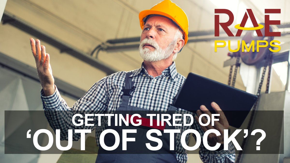 Out of stock replacement pumps can bring your plant to a standstill. RAE Pumps has 1000s of  pumps at its Cincinnati warehouse for quick shipping anywhere in the country. ruthman.co/RAESTK_MPT_SCL

#pumps #pumpsolutions #quickship