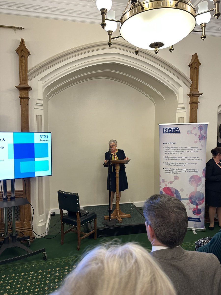 Chamber UK (@chambervoice) on Twitter photo Former National Clinical Director for Diagnostics and now National Medical Director for Transformation, Professor Erika Denton outlines her work and that of the <a href="/NHSEngland/">NHS England</a> Transformation Directorate to deliver innovation at <a href="/BIVDA/">British In Vitro Diagnostics Association (BIVDA)</a>’s Parliamentary Reception. Former National Clinical Director for Diagnostics and now National Medical Director for Transformation, Professor Erika Denton outlines her work and that of the <a href="/NHSEngland/">NHS England</a> Transformation Directorate to deliver innovation at <a href="/BIVDA/">British In Vitro Diagnostics Association (BIVDA)</a>’s Parliamentary Reception.