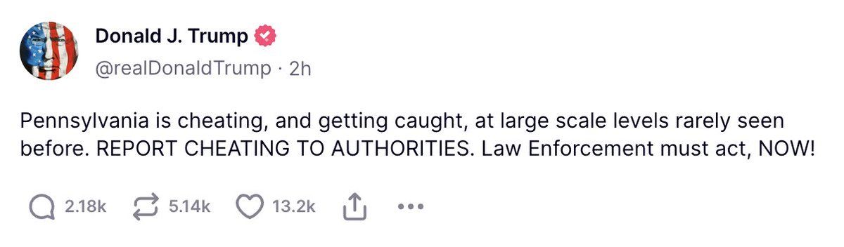FraudWatch24's tweet photo. Our sources in PA are corroborating this, more information soon. Do any of my followers in PA see what's going on? https://t.co/2uttpbqxfj