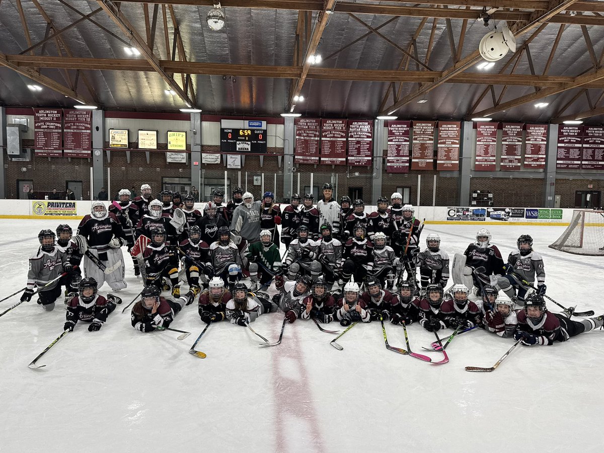 It was fun being on the ice with the Arlington Hockey Club last night!