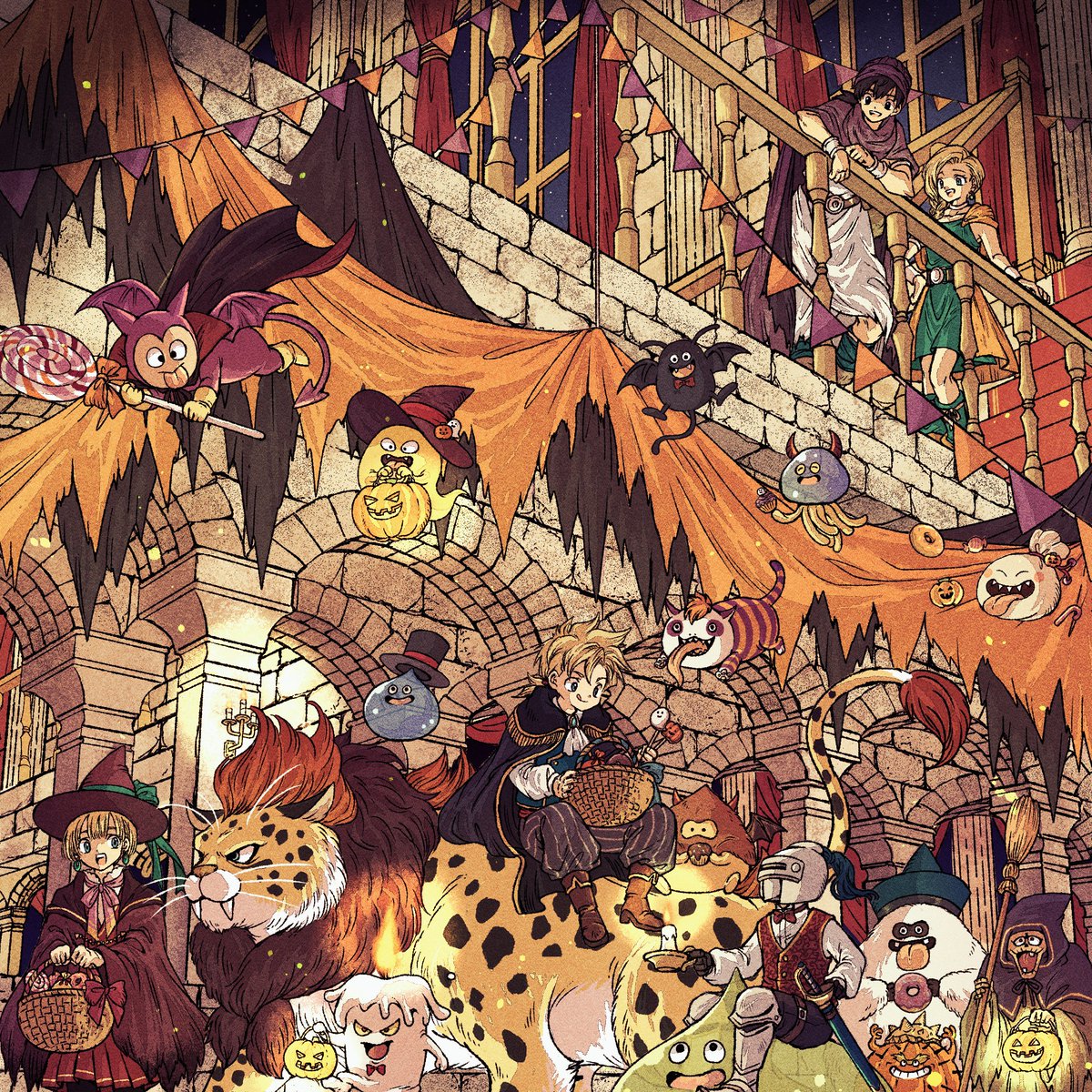trig_ig's tweet photo. 【ドラクエ5】グランバニアでハロウィン🎃 https://t.co/U4IJFG8wT5