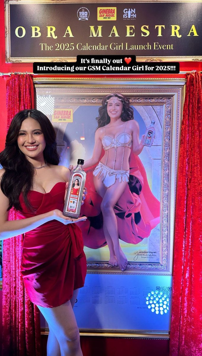 sincex2013's tweet photo. Congratulations to Our Obra Maestra , The Limitless Star @myjaps Love you forever!

#GinebraCalendarGirl2025
JULIExGSM OBRA MAESTRA UNVEILED
#JulieAnneSanJose
#GinebraSanMiguel
#JAnebraCalendarGirl2025 https://t.co/67OOXNJelN