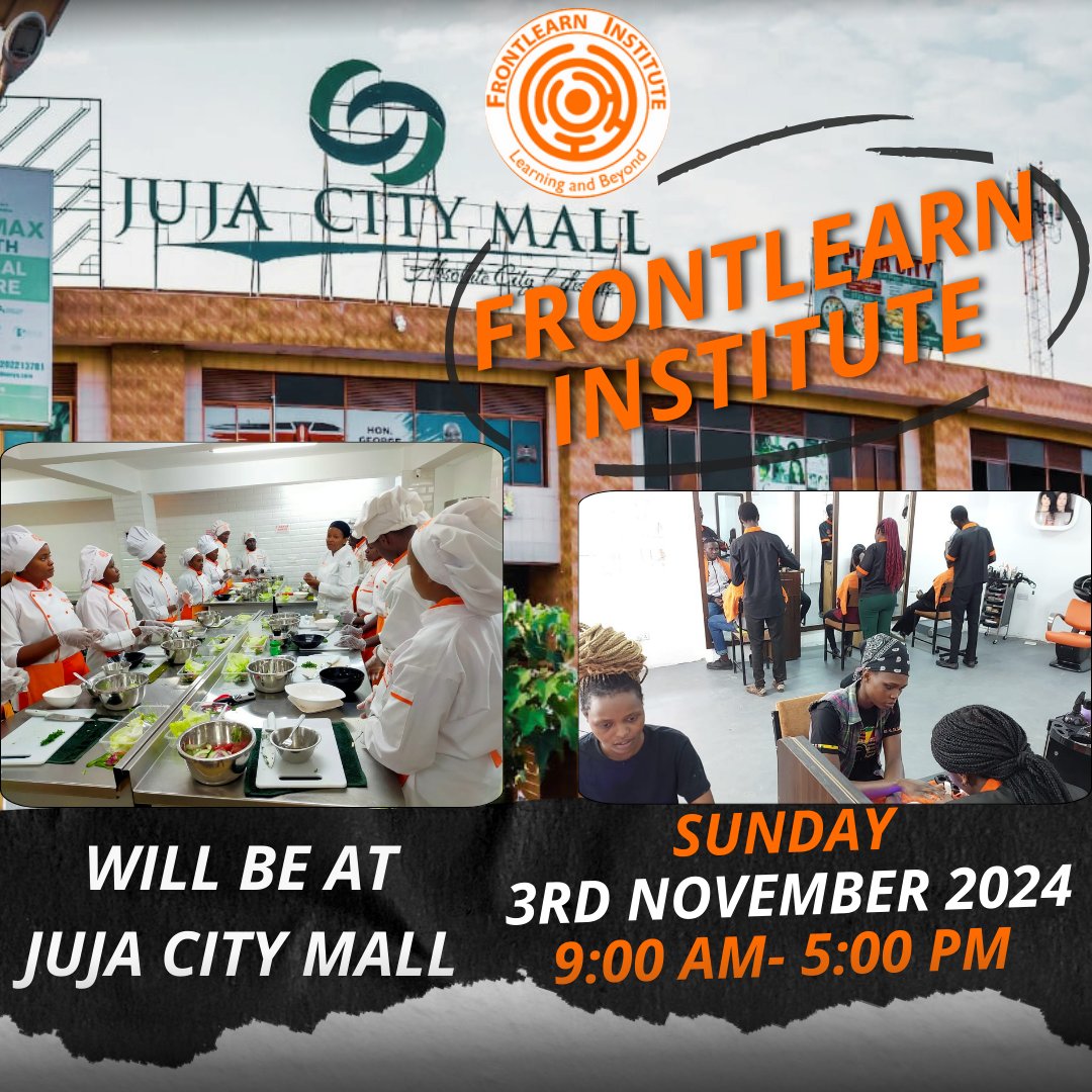 frontlearn's tweet image. Catch us at Juja City Mall this Sunday, Nov 3rd, 9 AM - 5 PM. Discover our programs in culinary, beauty, cosmetology, and hairdressing.

#FrontlearnInstitute #JujaCityMall #SkillTraining 
Diwali Kafuri FX #MainaAndKingangi Airtel KPLC