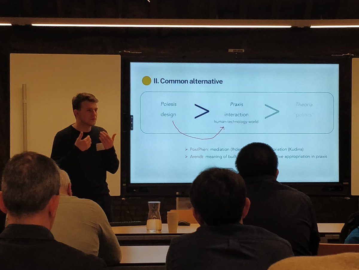 Had a great time at the History of the Philosophy of Technology conference <a href="/FasosMaastricht/">FASoS Maastricht</a> presenting my work on Arendt, Derrida and postphenomenology. Thank you @MassSimons and Darryl Cressman for bringing together so many interesting  people! 🙏🏻