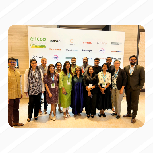 SCoReInd's tweet photo. At #ICCOSummit Day 1, our Dean @hemantgaule presented on AI’s transformative role in PR joined by @stuartbruce, Viroslava Novosylna & @juhaf. On Day 2, Hemant contributed to the #NextGenPR panel with global leaders, exploring how Millennials & Gen Z are redefining PR. https://t.co/ZH6zSEOcXR