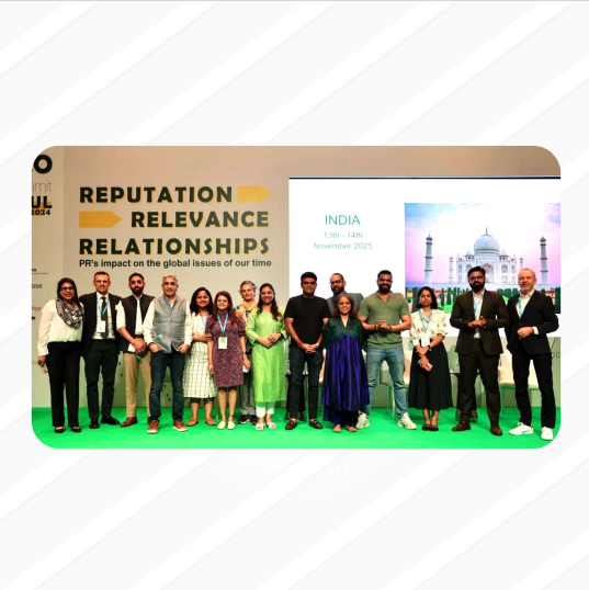 SCoReInd's tweet photo. At #ICCOSummit Day 1, our Dean @hemantgaule presented on AI’s transformative role in PR joined by @stuartbruce, Viroslava Novosylna & @juhaf. On Day 2, Hemant contributed to the #NextGenPR panel with global leaders, exploring how Millennials & Gen Z are redefining PR. https://t.co/ZH6zSEOcXR