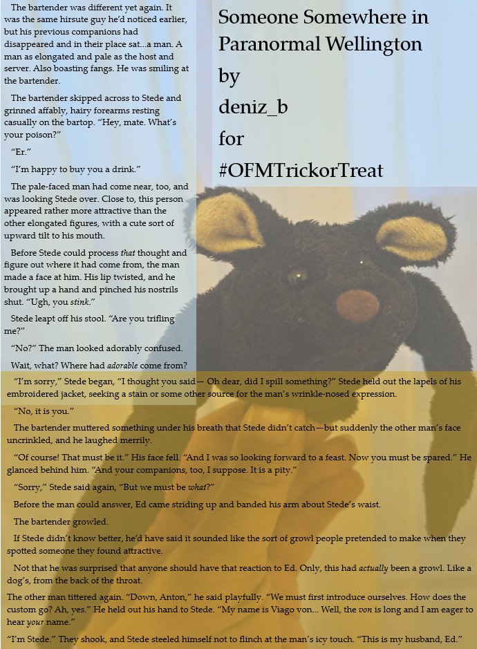DenizBevan's tweet photo. Sneak peek!
NSFW fic...
#OFMTrickorTreat
#OFMDfanfic
#vianton https://t.co/9VOt7scZL1