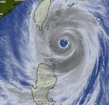 cyclo_cast_wx's tweet photo. Super Typhoon #KongRey  update 

#Taiwan to be hit by one of the most strongest storms of the decade it has ever faced. Landfall expected in next 24 - 48 hours near #dulan with windspeeds of about 300 km/hr.  Praying for everyone's safety... https://t.co/6AwYjGICFI