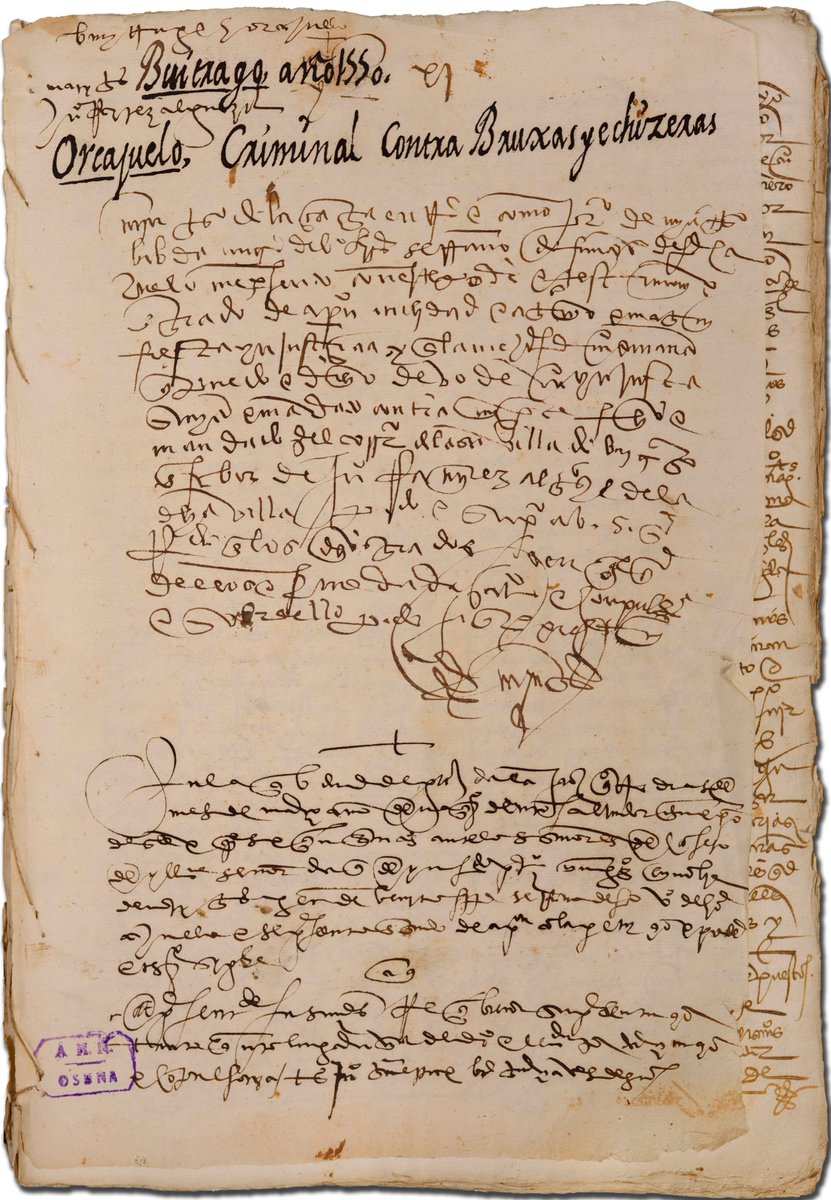 🧙‍♀️En #Halloween enseñamos un pleito contra unas #brujas en Horcajuelo de la Sierra (Madrid) en 1549, conservado en el #AHNOB de <a href="/culturagob/">Ministerio de Cultura</a>📜

Conoce testimonios de testigos, la confesión de una de las supuestas brujas y el fallo del juez que la condena😮

cultura.gob.es/cultura/areas/…