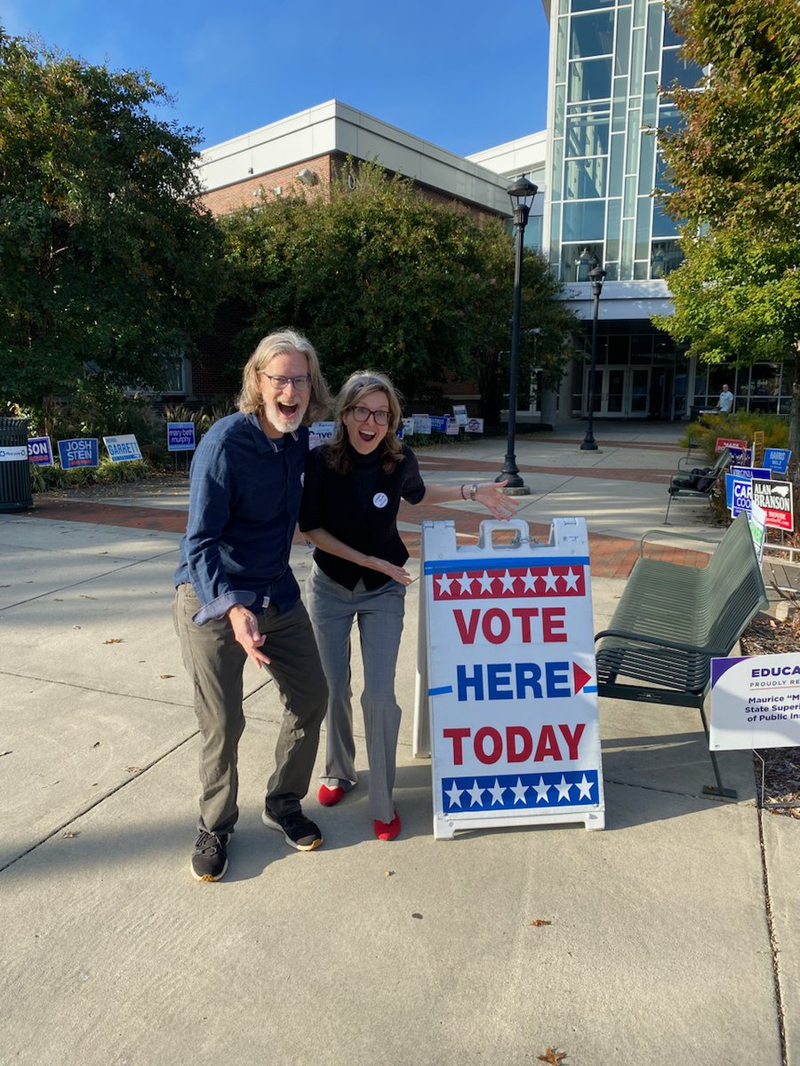 #Vote y'all! #VoteEarly 

It's so easy! <a href="/uncg/">UNCG</a> has early voting at the Kaplan Center.
You can register and vote on the same day. 
It took five minutes. There was no line. Let's form a line!