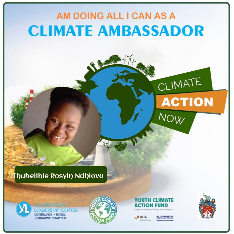 It’s been an amazing journey being a climate ambassador and the <a href="/YaliZimChapter/">YALI RLC-SA Zimbabwe Chapter</a> project manager under the Bloomberg Philanthropies Climate Action Initiative in partnership with the <a href="/CityofBulawayo/">The City of Bulawayo</a> 
#IAmDoingAllICanAsAClimateAmbassador