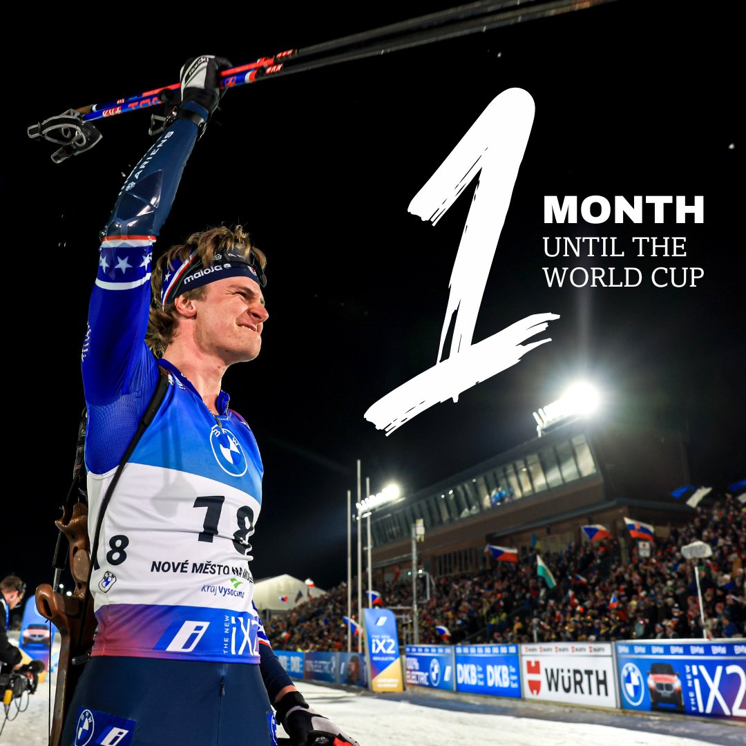 US Biathlon (@usbiathlon) on Twitter photo ONE MONTH ๐๐ผโก๏ธ
๐ธ: Nordic Focus | #usbiathlonteam #usbiathlon #biathlonfamily #worldcup ONE MONTH ๐๐ผโก๏ธ
๐ธ: Nordic Focus | #usbiathlonteam #usbiathlon #biathlonfamily #worldcup