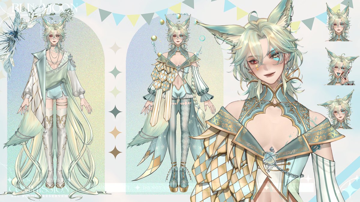 BluMoon_VT's tweet image. 🌛✧ 𝒃𝒍𝒖 𝒎𝒐𝒐𝒏 ✧🌜
model artist and illustrator
‧₊˚ ⋅﹢⊹✦-----------------------------------------✦⊹﹢‧₊˚ ⋅

【 #vartist - #charactersheet - #vtuber 】