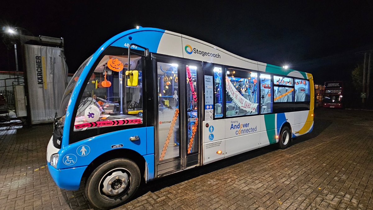 StagecoachSouth's tweet photo. π Hop on board the Andover Halloween Bus! π We're rolling through town to raise funds for @PetsAsTherapyUK, spreading chills and good causes!
Keep your eyes peeled for a spooky adventure coming your wayβ¦ π»πΎ
#HalloweenBus #PetsAsTherapy #Andover https://t.co/ueJcwTBF87