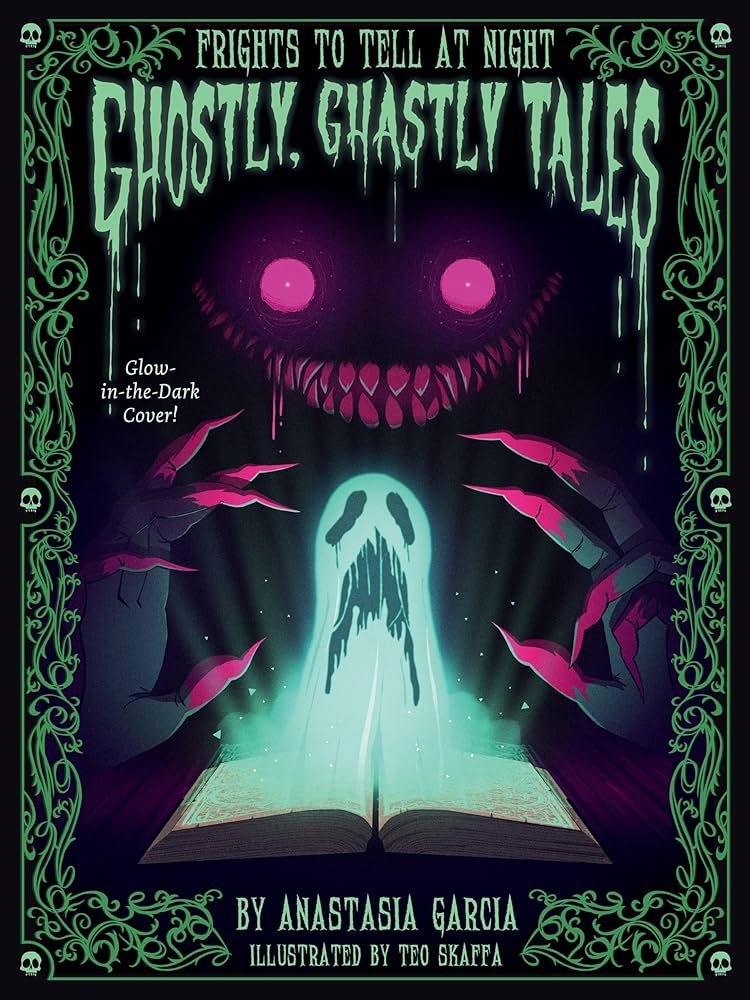 Episode 322A is here! Anastasia Garcia’s GHOSTLY GHASTLY TALES is a beautiful and oh-so-spooky collection of horror stories inspired by myths and legends from around the world. <a href="/AGarcia_Writes/">Anastasia Garcia 🦇</a> @GibbsSmithBooks 

turnthepage.blubrry.net/2024/10/31/tur…