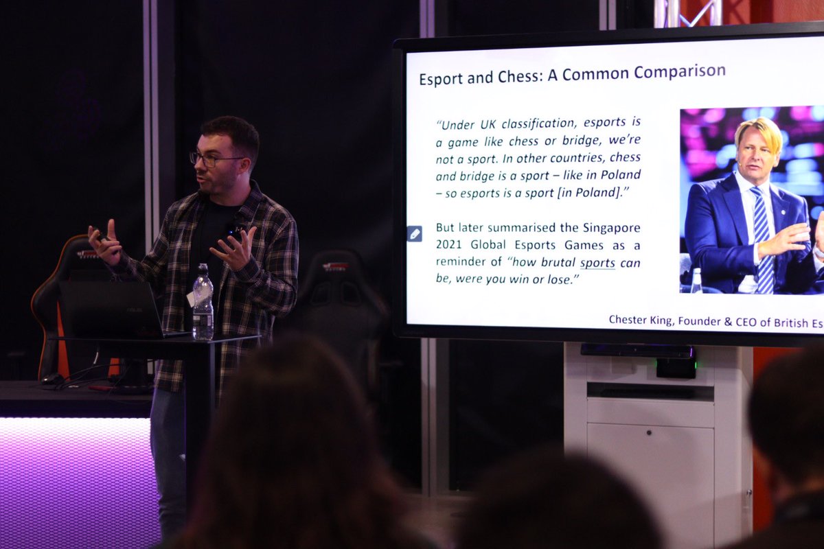 In the Arena, we’re hosting a talk by Mike Griffiths on The Physical and Virtual Aspects of Esports. The discussion explores the often-made comparison of esports to games like chess, examining both the strategic depth and physical demands involved.

#ERNC2024 #EspRes