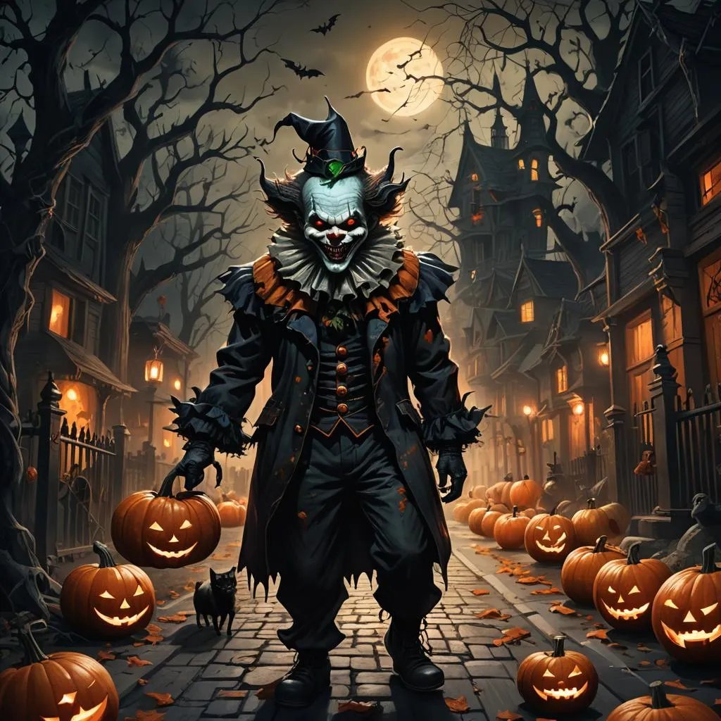 Michael Fullerton (@mikeefullerton) on Twitter photo Evil clown out and about on Devil's Night - made with NightCafe creator.nightcafe.studio/creation/Aq8kC… #aiart #nightcafe #digitalart via <a href="/NightcafeStudio/">NightCafe Studio</a> Evil clown out and about on Devil's Night - made with NightCafe creator.nightcafe.studio/creation/Aq8kC… #aiart #nightcafe #digitalart via <a href="/NightcafeStudio/">NightCafe Studio</a>