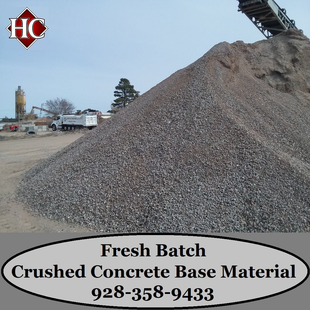 HatchConcrete's tweet photo. Freshly crushed concrete makes the best base material. Do you need a couple of loads? Very competitive pricing!! For all your hauling needs give us a call: 928-358-9433
.
#hatchconcrete #foxblocks #icf #readymixconcrete #concrete #concretepumping #concreteforms #crushedconcrete https://t.co/H62wyJnlCA